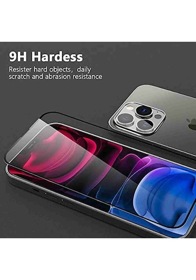 Apple Uyumlu   iPhone 13 Pro Max Edge To Edge 6D Temperli Ekran Koruyucu