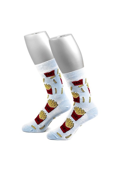 Ozzy Socks Fries Desenli Çorap Çok Renkli