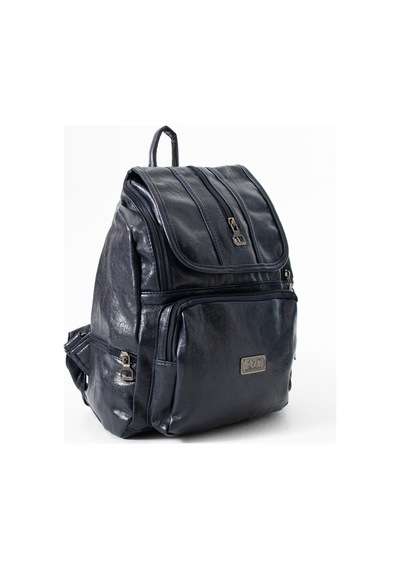 571 Collections Suni Deri Yıkama Sırt Çantası Poliüretan Lacivert Model: 571-14-16j Lacivert