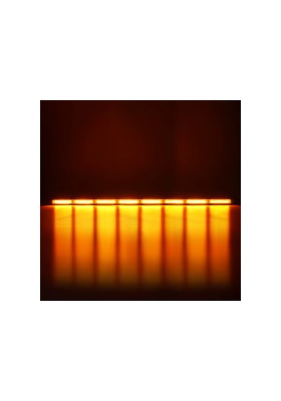 Turuncu Tepe Çakar Bar Led 120 Cm 12-24v Off Road Çekici Traktör İkaz Lambası Çakar 17 Modlu