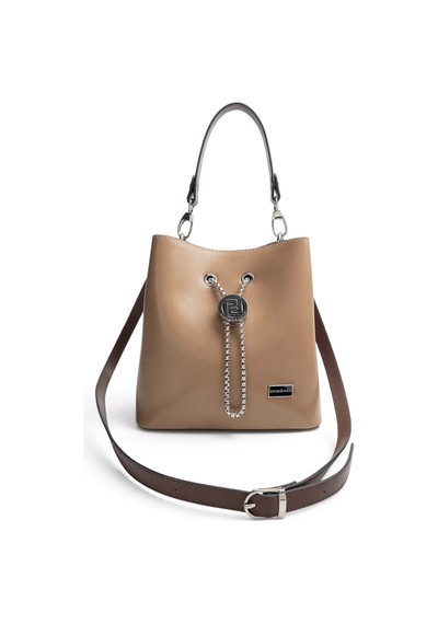 Silver & Polo Silver Polo Vizon - Kahve Düz Cilt Kadın Çapraz Çanta Sp967