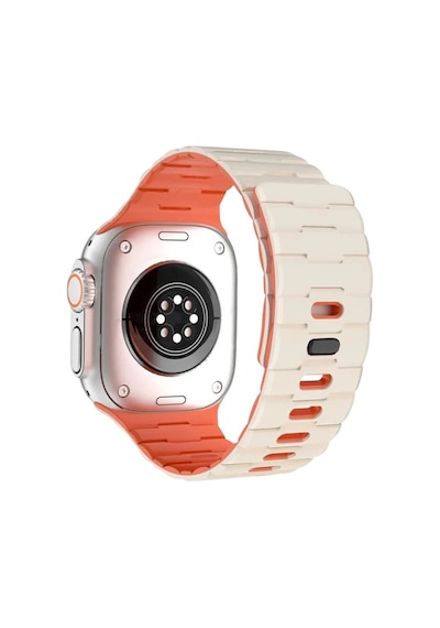 Watch Ultra 49mm Wowen Kordon Saat Değildir - Beyaz-turuncu