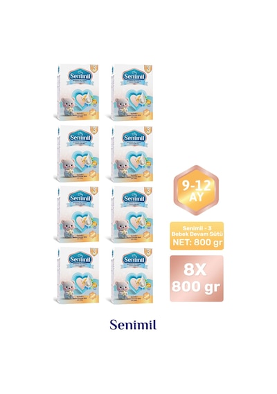 Senımıl 3 Bebek Devam Sütü 800 G 8 Adet
