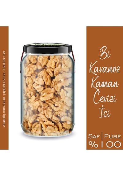 Kaman Cevizi İçi Bi Kavanoz 660 Cc. Cam Kavanozda Taze Yeni Maahsül Kaman Ceviz İçi Kelebek Ceviz