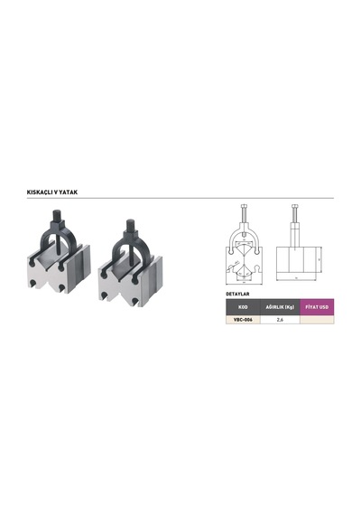 Fett Vbc-006 Vertex Kıskaçlı V Yatak