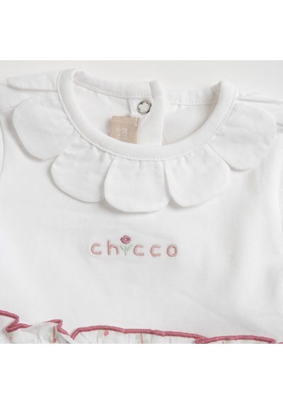 Chicco Kız Bebek Arkadan Açılan Tulum 09101285000000 000033 Beyaz