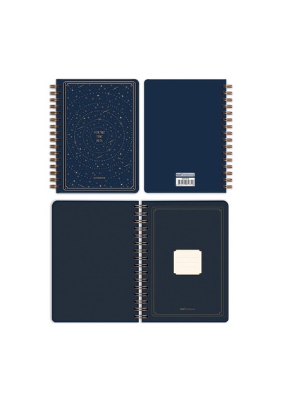 Bullet Journal Edition A5 15x21 Cm Spiralli Noktalı Tarihsiz Not Defteri Yıldızlar Genel