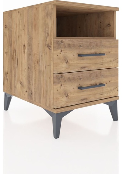 Kronos Komodin Tek Raflı Tek Çekmeceli 44x59x64 Çam-çam Atlas Çam