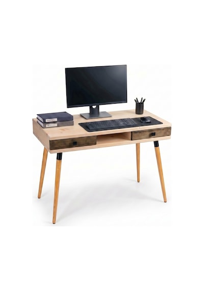 Mobenta Modest Desk: Masif Çalışma & Laptop Masası 2 Çekmece 1 Bölme - 120x60 Bz-cv Krem-ceviz Mobenta Modest Desk: Masif Çalışma & Laptop Masası 2 Çekmece 1 Bölme - 120x60 Bz-cv Krem-ceviz