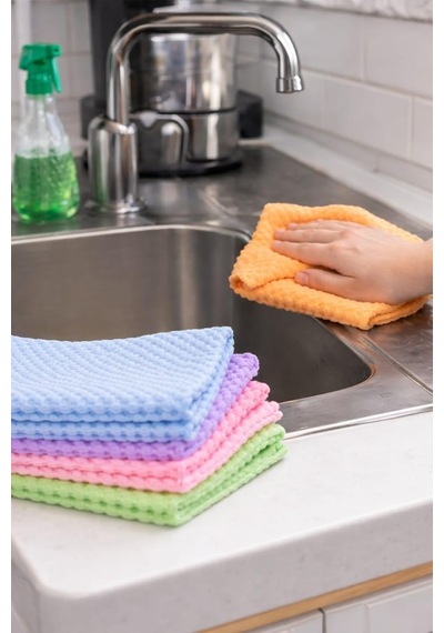 10 Adet Profesyonel Mikrofiber Temizlik Bezi Seti, Ultra Yüksek Emici, İz Ve Tüy Bırakmaz, Çizmeden Temizlik Sağlar, Dayanıklı Ve Defalarca Yıkanabilir, Çok Amaçlı Kullanım Düz Belirtilmemiş