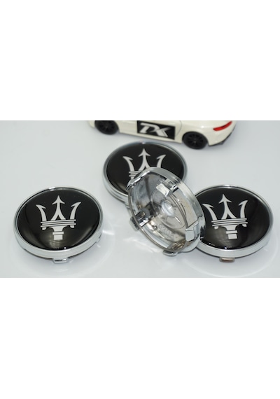 Dk Tuning Maserati Siyah Jant Göbeği Kapak Seti 60mm