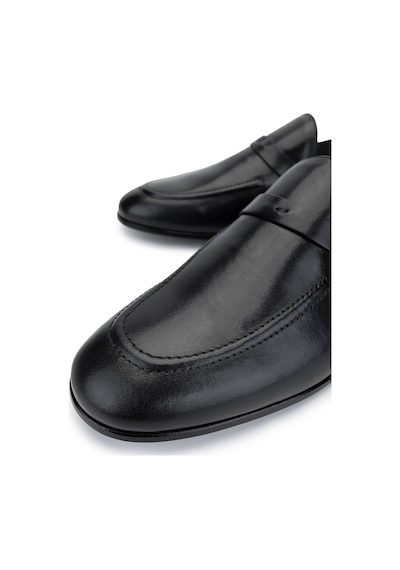 Tamer Tanca Erkek Hakiki Deri Siyah Loafer Ayakkabı 987 127 Erk Ayk Sk24-25 Sıyah Siyah