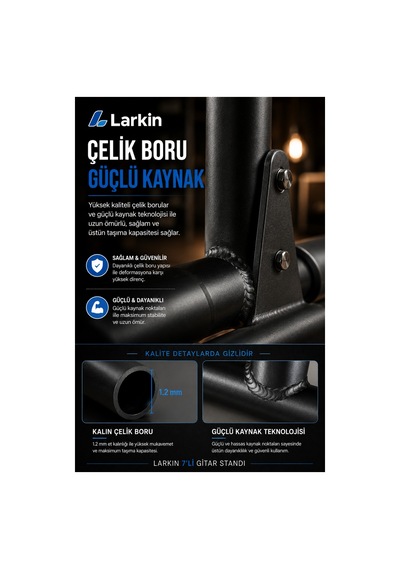 Larkin Gs700 7'li Çoklu Gitar Standı Multi Guitar Stand