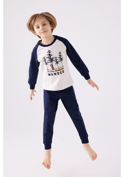 Rolypoly Erkek Çocuk Beyaz Pijama Takımı Rp3450-c-v1
