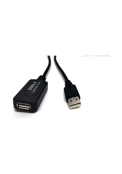 Beek Usb 2.0 Uzatma Kablosu 10 Metre Erkek-Dişi Repeater Siyah