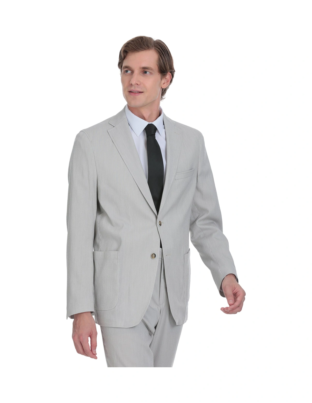Hatemoğlu Vizon Comfort Fit Mono Yaka Casual Takım Elbise Vizon