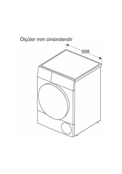 Profilo KM0961CKTR 9 KG Isı Pompalı Çamaşır Kurutma Makinesi Beyaz