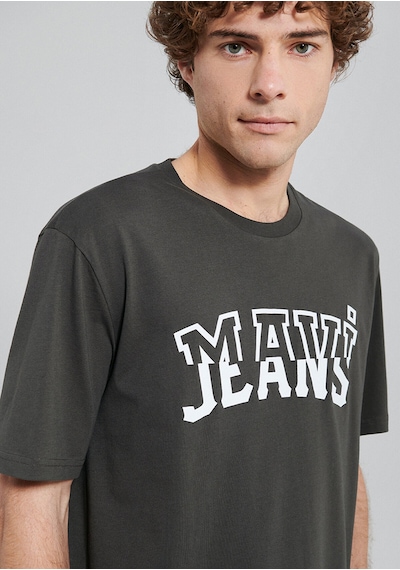 Mavi Jeans Baskılı Gri Tişört Loose Fit / Bol Rahat Kesim 0612008-70090 Gri-70090