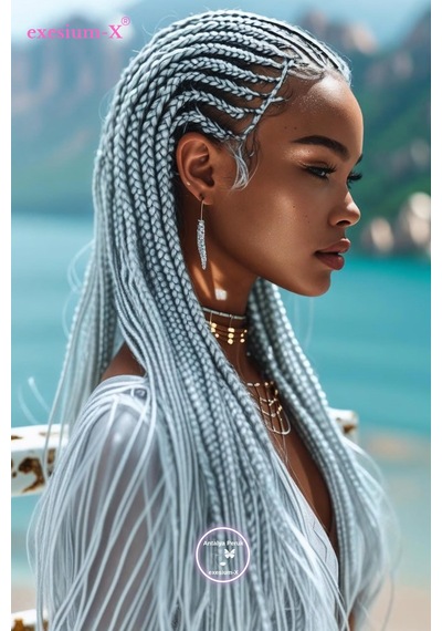 X-pression Afrika Örgüsü Ve Rasta Için Sentetik Saç 165gr-grey Açık Gri