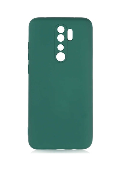 Noktaks - Xiaomi Uyumlu Xiaomi Redmi Note 8 Pro - Kılıf İçi Kadife Koruyucu Mara Lansman Kapak - Koyu Yeşil