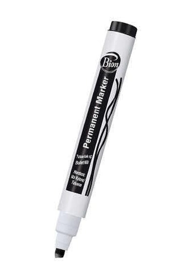 Bion 9177 Permanent Marker Kesik Uç – Siyah