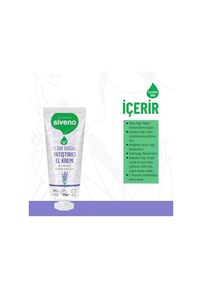 %100 Doğal El Ve Vücut Kremi Lavanta Cilt Yatıştırıcı Onarıcı Yoğun Nemlendirici Vegan 30 Ml