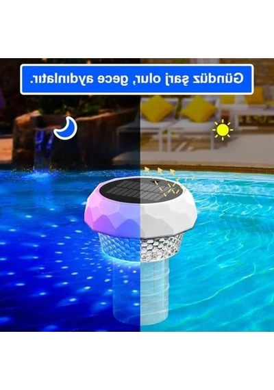 Güneş Enerjili Led Havuz Aydınlatma - 1 Adet, Etkili Ve Ekonomik Açık Bej