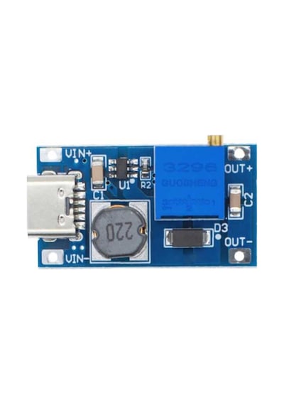 Mt3608 2a Dc-dc Voltaj Yükseltici Güç Modülü Type-c Soketli