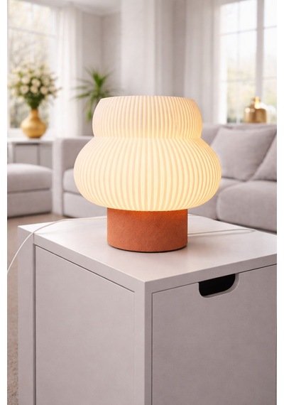 Bumble Model - Led Abajur - Masa Lambası - Usb 5v İle Çalışır - Slim Led Aydınlatması Dahildir - Dekoratif Lamba - Renk Seçenekli Çok Renkli