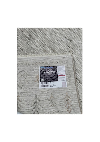 Merinos Valeria Serisi Etnik Desenli Salon Oturma Odası Halısı Hav Toz Vermez Dokuma Taban 91003-060 Krem