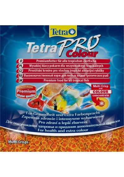 Tetra Pro Colour 12gr Zarf Yem