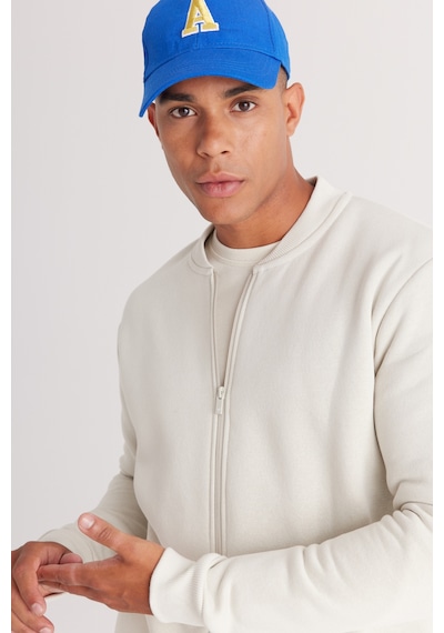AC&Co / Altınyıldız Classics Erkek Bej Standart Fit Normal Kesim İçi Polarlı Kolej Yaka Pamuklu Sweatshirt Ceket Bej AC&Co / Altınyıldız Classics Erkek Bej Standart Fit Normal Kesim İçi Polarlı Kolej Yaka Pamuklu Sweatshirt Ceket Bej