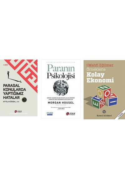 Parasal Konularda Yaptıgımız Hatalar+paranın Psıkolojısı+kolay Ekonomı 3 Set
