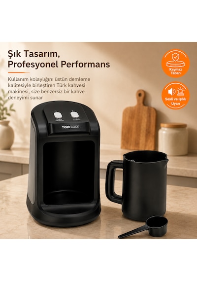 Tigrecook TG-4000B 500 W 4 Fincan Kapasiteli Türk Kahve Makinesi