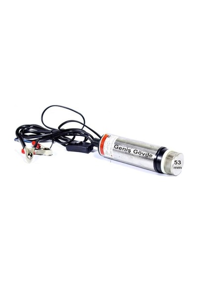 Mitacan - 12 Volt 37 Watt Paslanmaz Geniş Gövde Dalgıç Tipi Mazot Yakıt Transfer Pompası Mttp80xl12