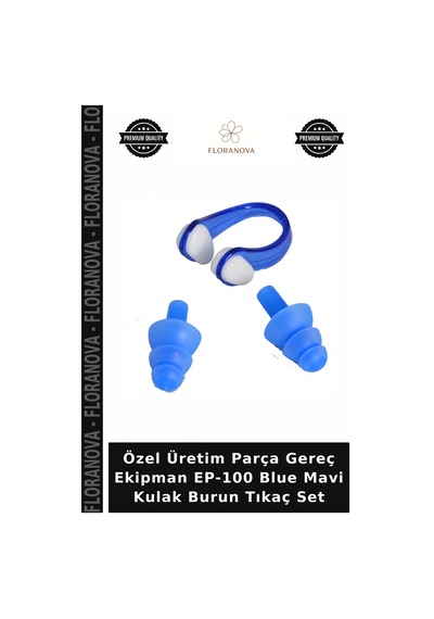 Özel Üretim Parça Gereç Ekipman Ep-100 Blue Mavi Kulak Burun Tıkaç Set