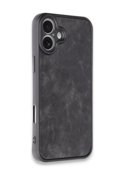 Apple İphone 16 Plus Kılıf Aras Deri Kapak - Siyah 0.2M-Çok Renkli