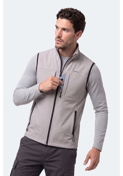 Slazenger Cruıser I Erkek Softshell Bej Yelek