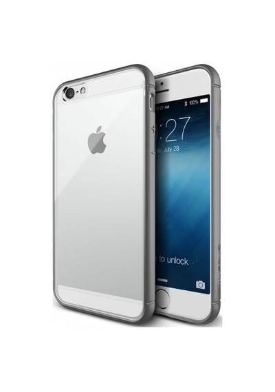 Vrs Apple Uyumlu iPhone 6 Plus / 6s Plus İle Crystal Mixx Kılıf Gray