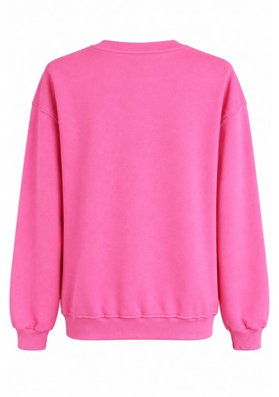 Trender O Yaka 3 İp Pembe Kadın Sweatshirt 27kdt1000011