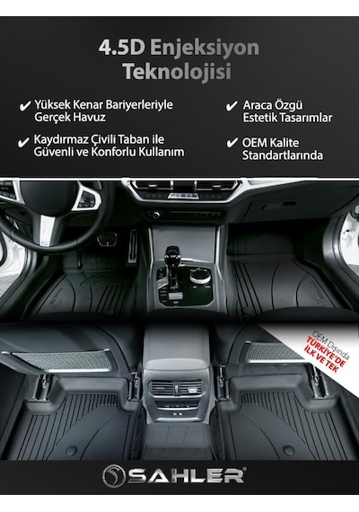 Sahler Sahler Citroen C3 Aircross Elektrikli 2025 Sonrası Uyumlu Sahler 4.5d Premium Havuzlu Oto Paspas