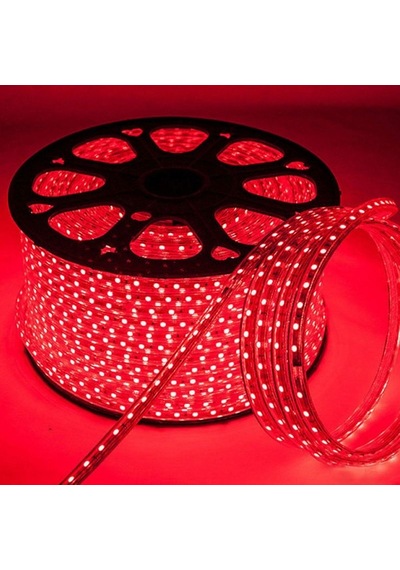Ct-4550 220 Volt 100m Şerit Led 3 Çipli Kırmızı Işık