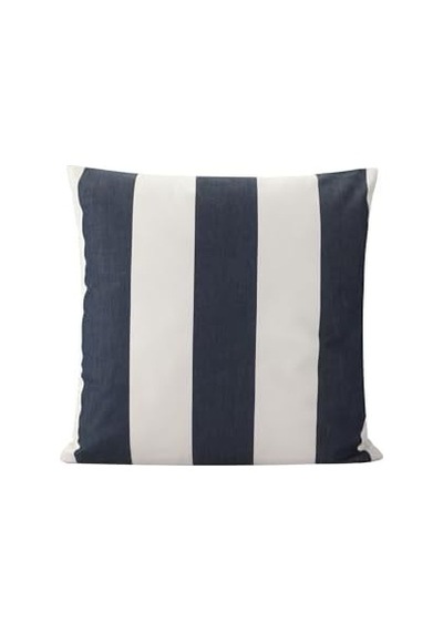 Chantilly Çizgili Laci Yastık 50x50cm Açık Indigo