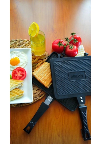 Amboss Kuvars Tost Tavası 25X20 Cm Siyah
