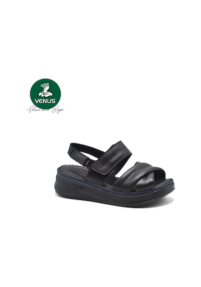 Venüs 24340223y Kalın Taban Ortopedik Deri Kadın Sandalet 001 Venüs 24340223y Kalın Taban Ortopedik Deri Kadın Sandalet 001