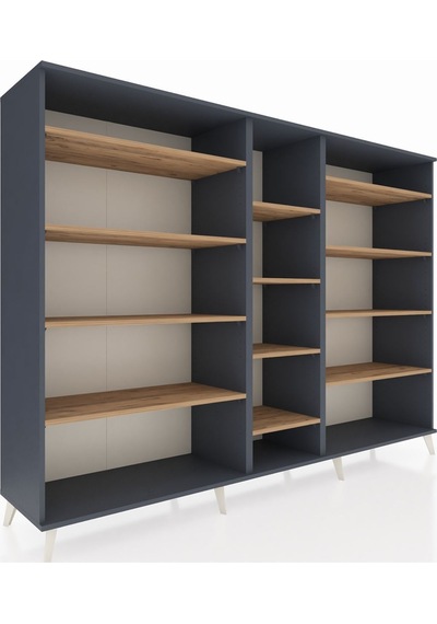 Hyperion Dolap 11 Raflı 220x44x163 Antrasit-antrasit/çam Antrasıt/atlas Çam - Antrasıt Hyperion Dolap 11 Raflı 220x44x163 Antrasit-antrasit/çam Antrasıt/atlas Çam - Antrasıt