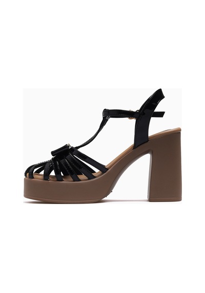 Guja Kadın Platform Topuklu Sandalet 26y 26y491-6 Siyah Siyah