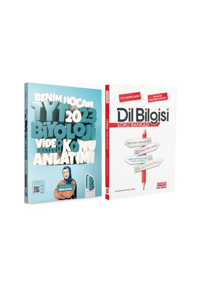 Benim Hocam 2023 Tyt Biyoloji Konu Ve Akm Kitap Dil Bilgisi Soru Bankası Seti 2 Kitap