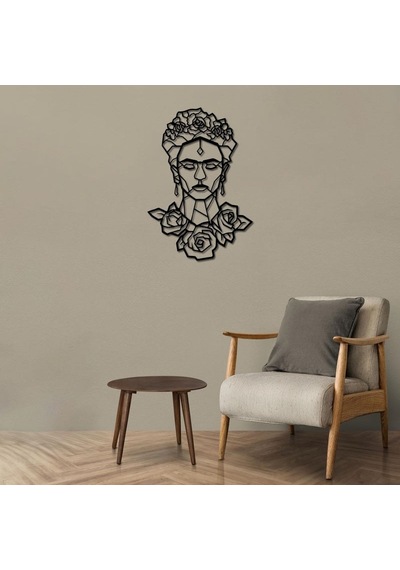 Çiçeklerin Kraliçesi Frida Kahlo Metal Duvar Dekoru