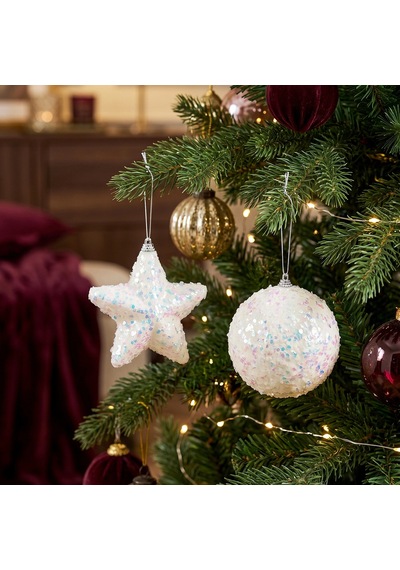 Karaca Home New Year Sparkle 2'lü Ağaç Süsü Diğer